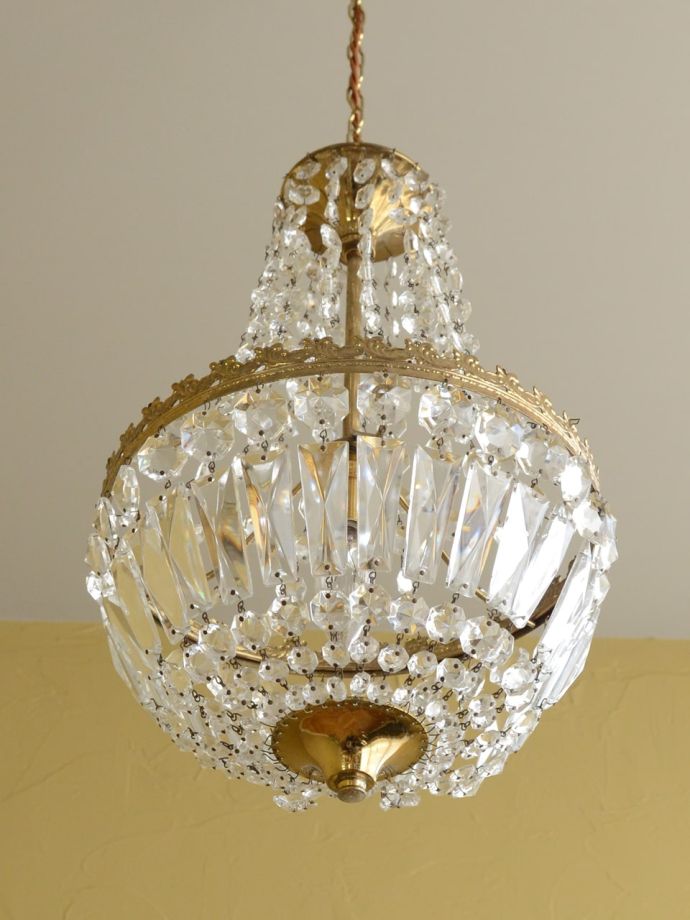 日本仕様に配線したシャンデリア