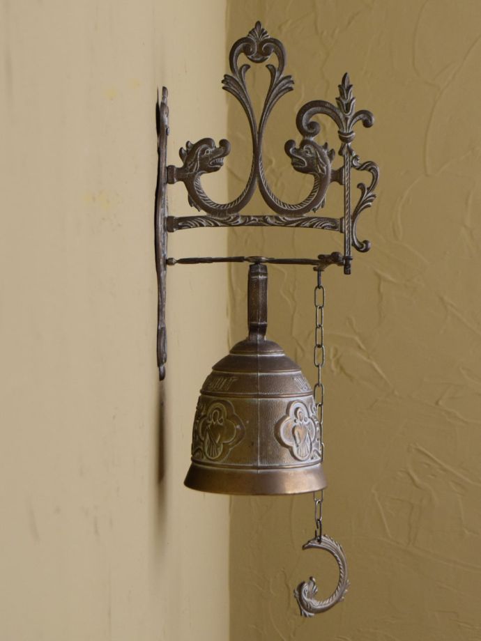 英国のおしゃれなドアベル、イギリスアンティークのエントランスベル(k