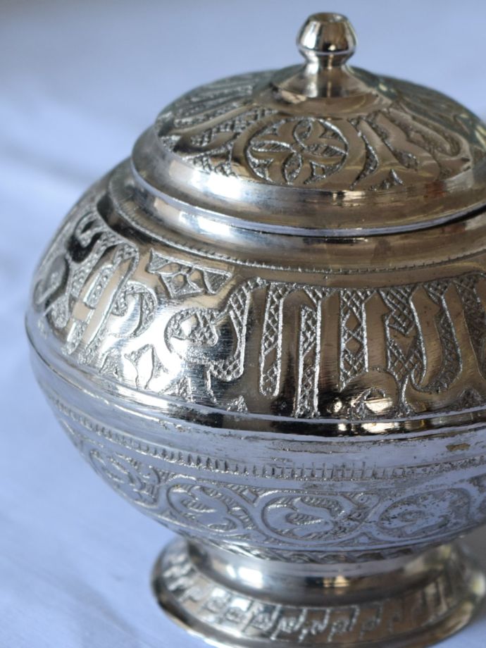 英国アンティークの銀食器、アンティークシルバープレートのシュガー