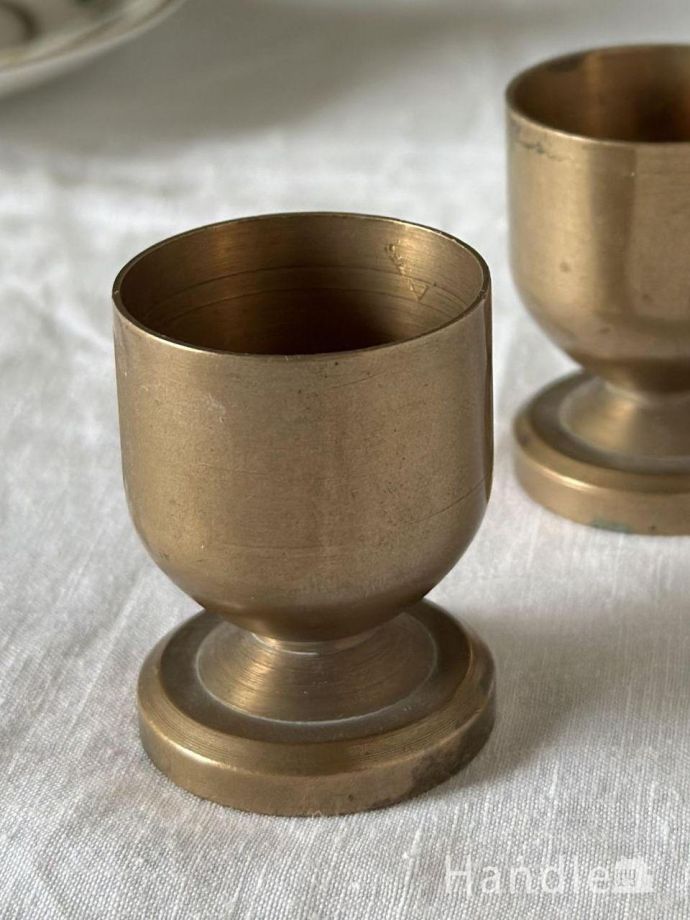 アンティーク真鍮製のキャンドルスタンド