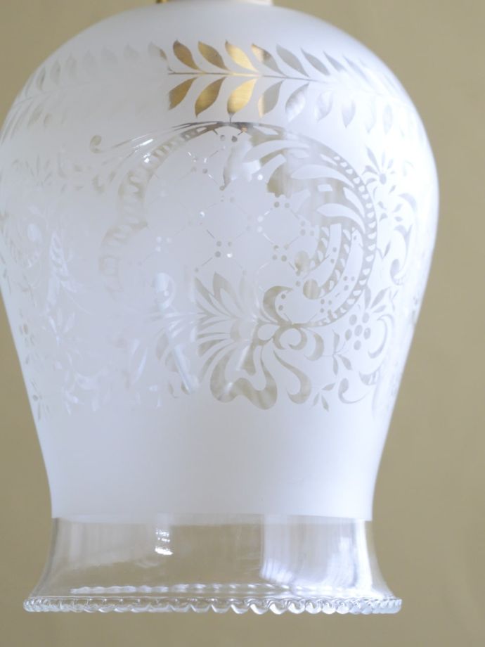 アンティークガラスのシェード