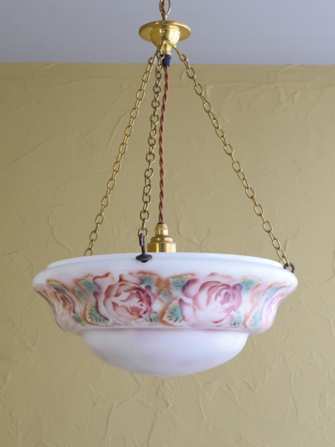 アンティークの照明、ハンギングボウル