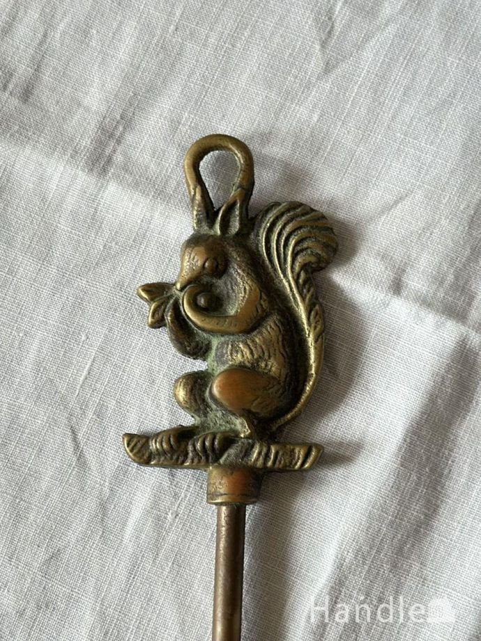 アンティーク真鍮製のトースティングフォーク