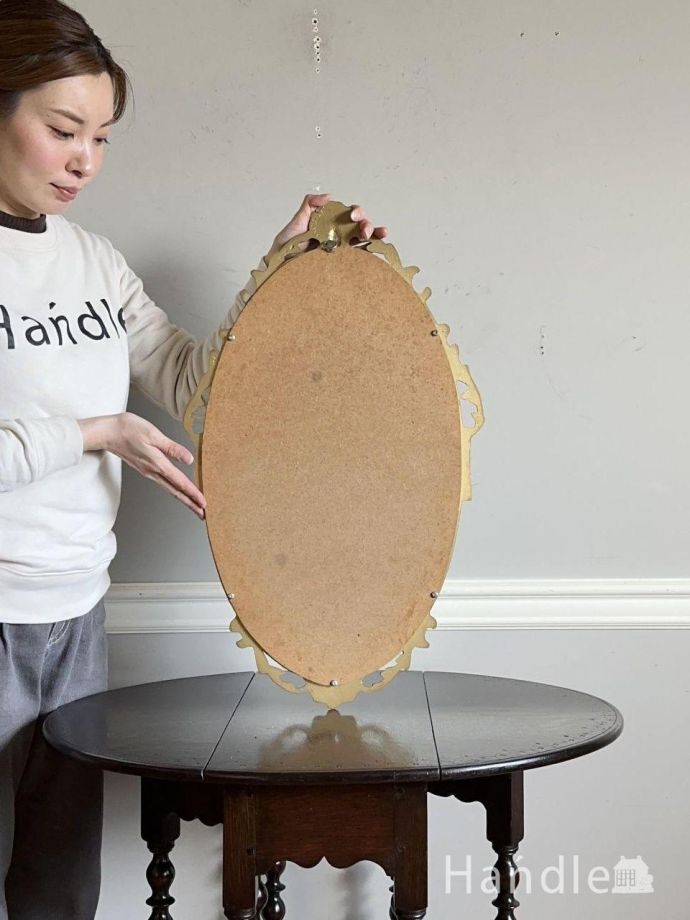 アンティークミラーの裏側