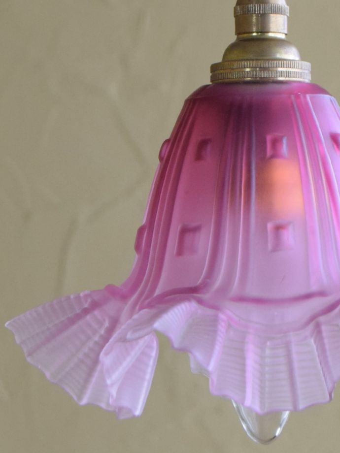 アンティークガラスのシェード