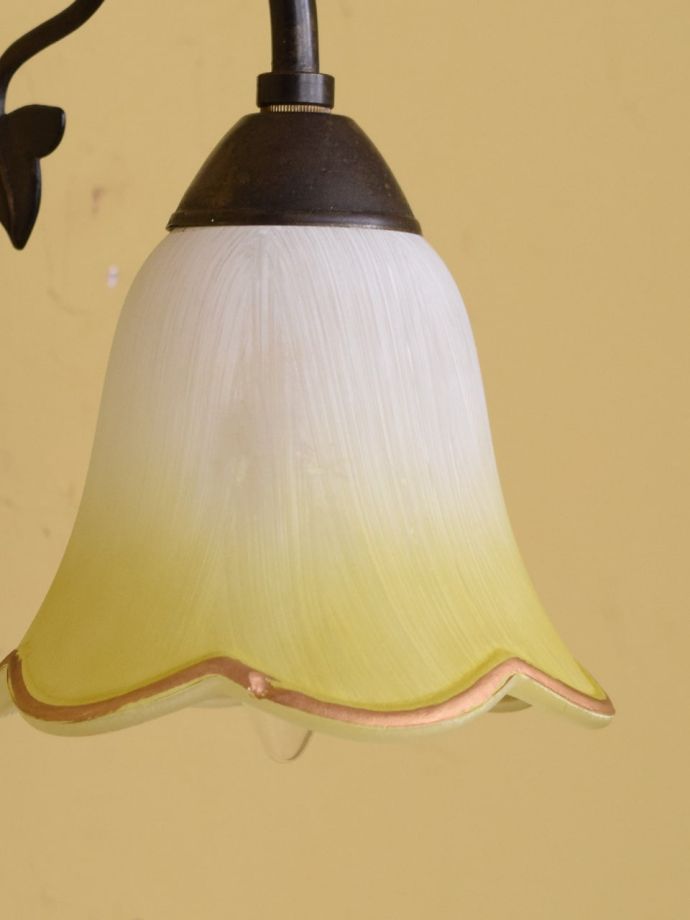 アンティークのガラスシェード