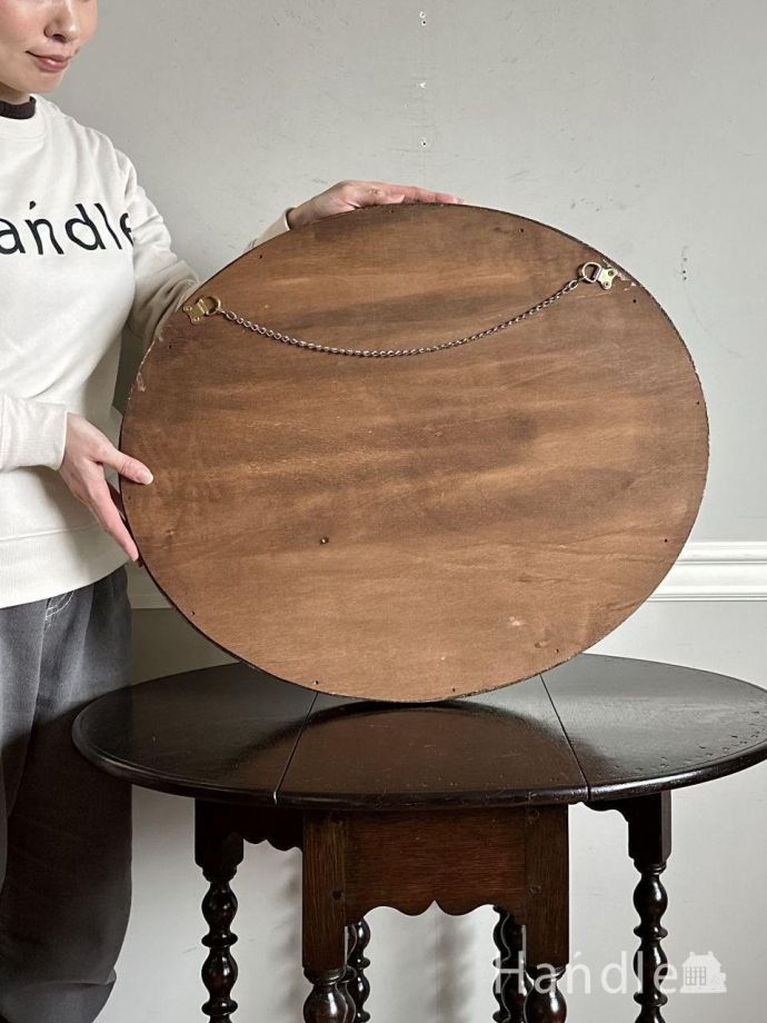 アンティークミラーの裏側