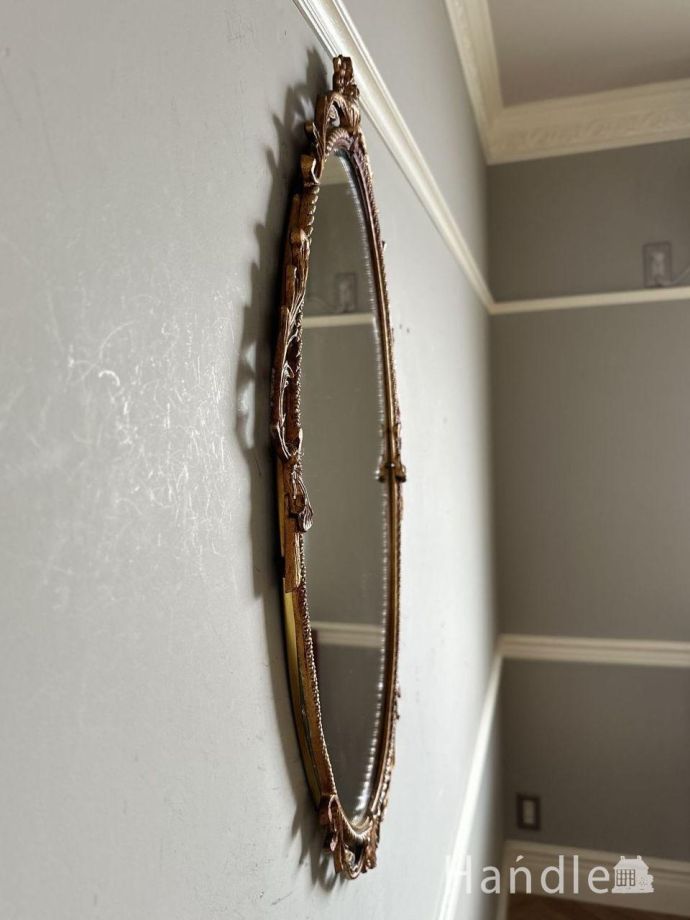 アンティークミラーの側面