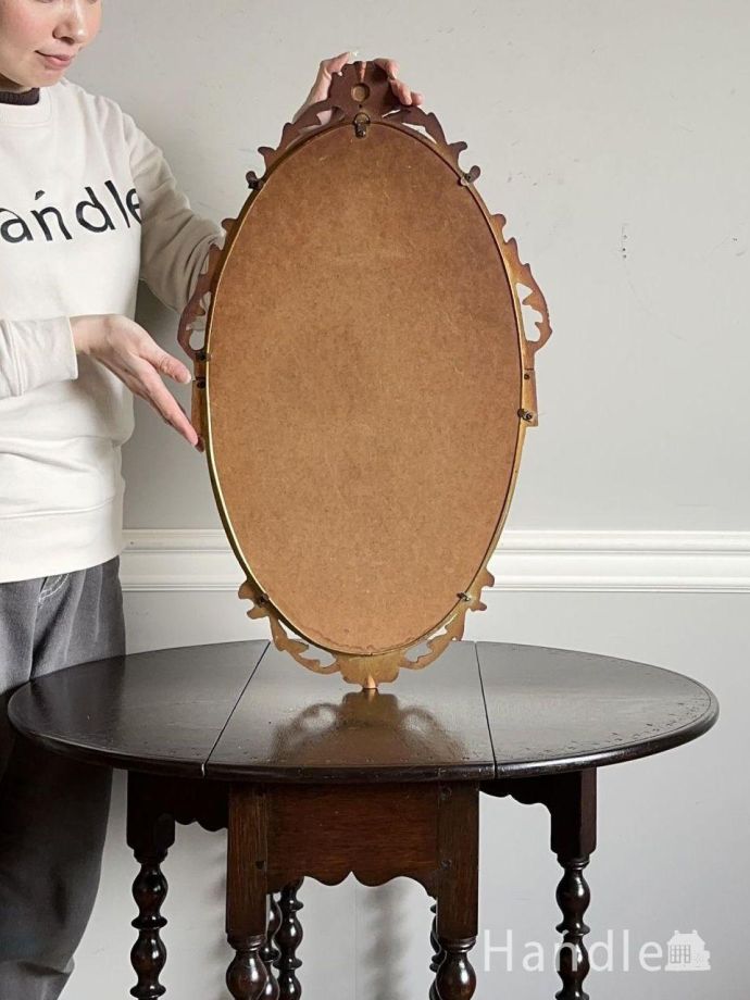 アンティークミラーの裏側