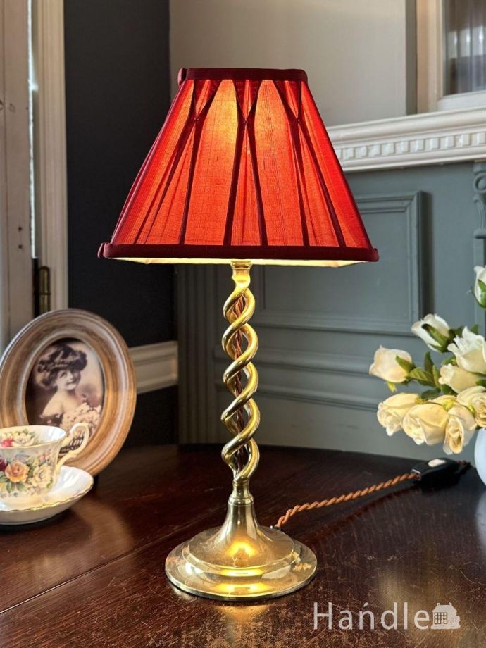 アンティークの照明、テーブルランプ