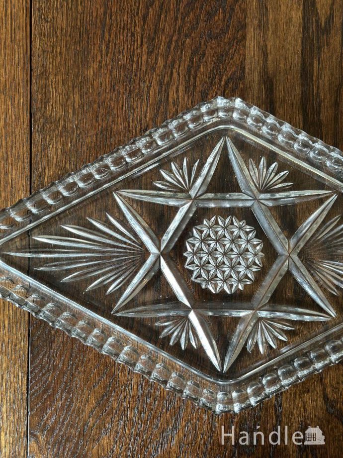 アンティークガラスのプレート