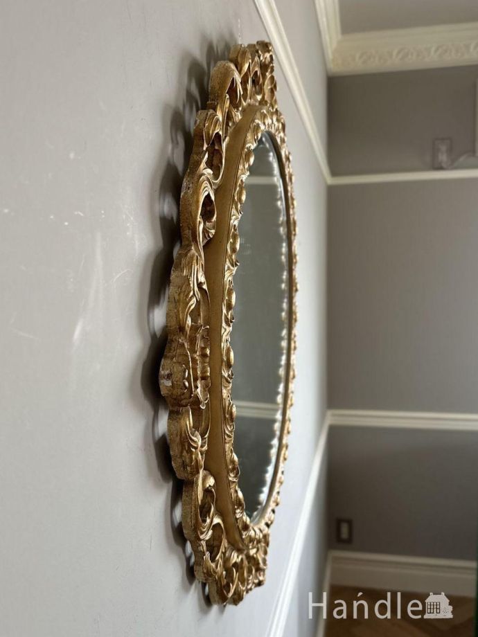 アンティークミラーの側面