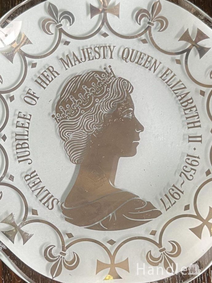 アンティークガラスのアクセサリートレイ