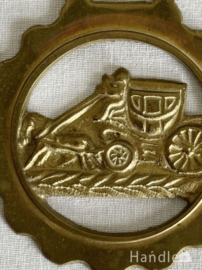 アンティークの真鍮ホースブレス