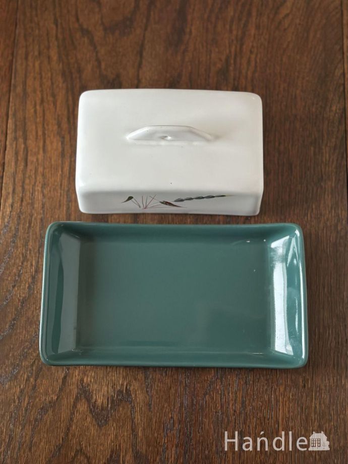 イギリスアンティークのバターケース