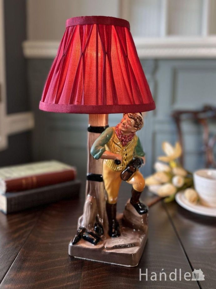 アンティークの照明、テーブルランプ