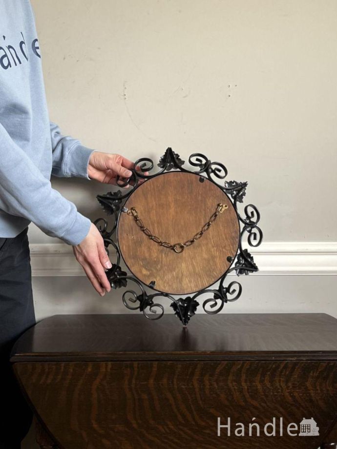 アンティークミラーの裏側