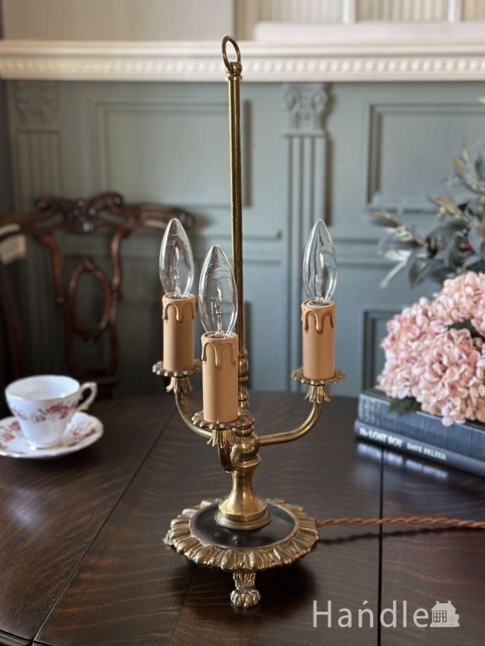 アンティークの照明、テーブルランプ