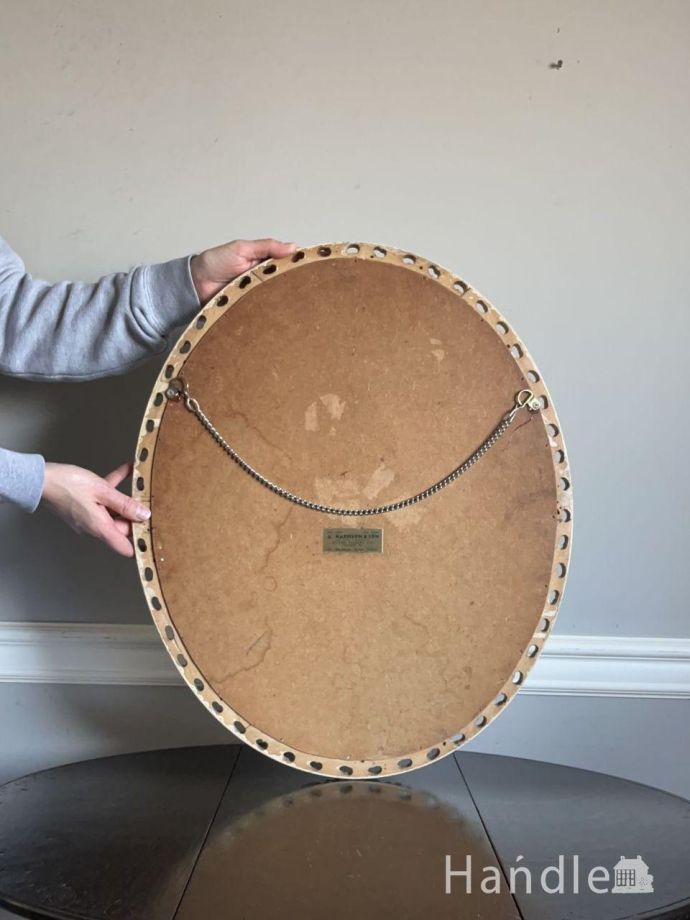 アンティークミラーの裏側