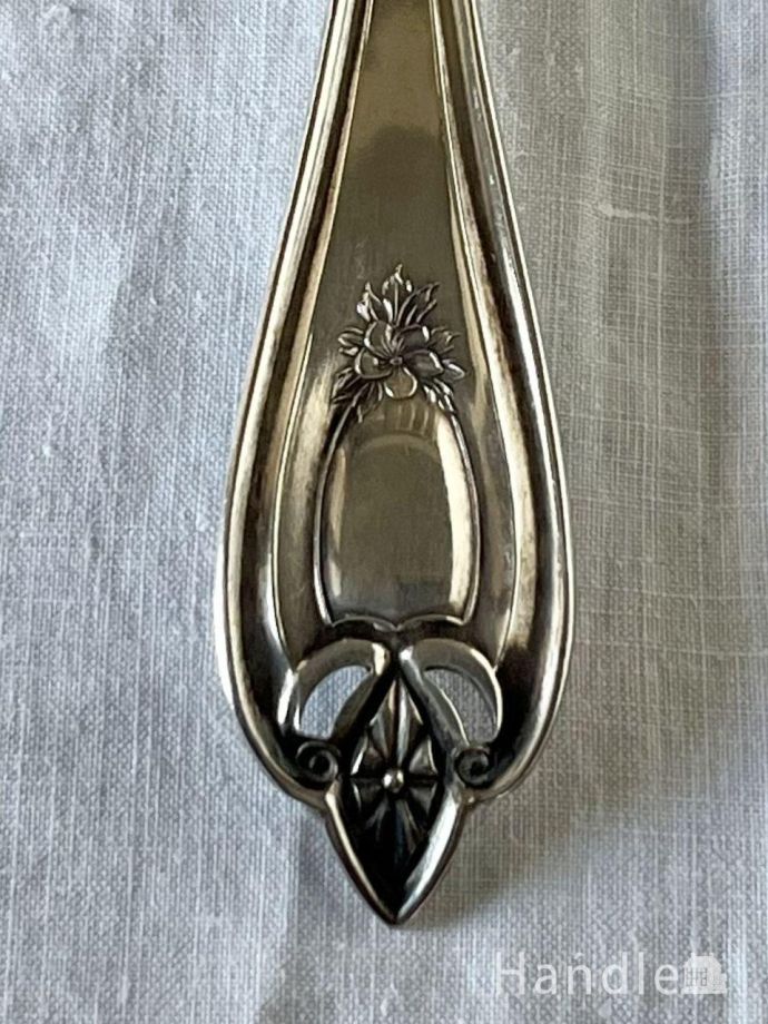 アンティークのシルバーカトラリー、シルバープレートのサーバー