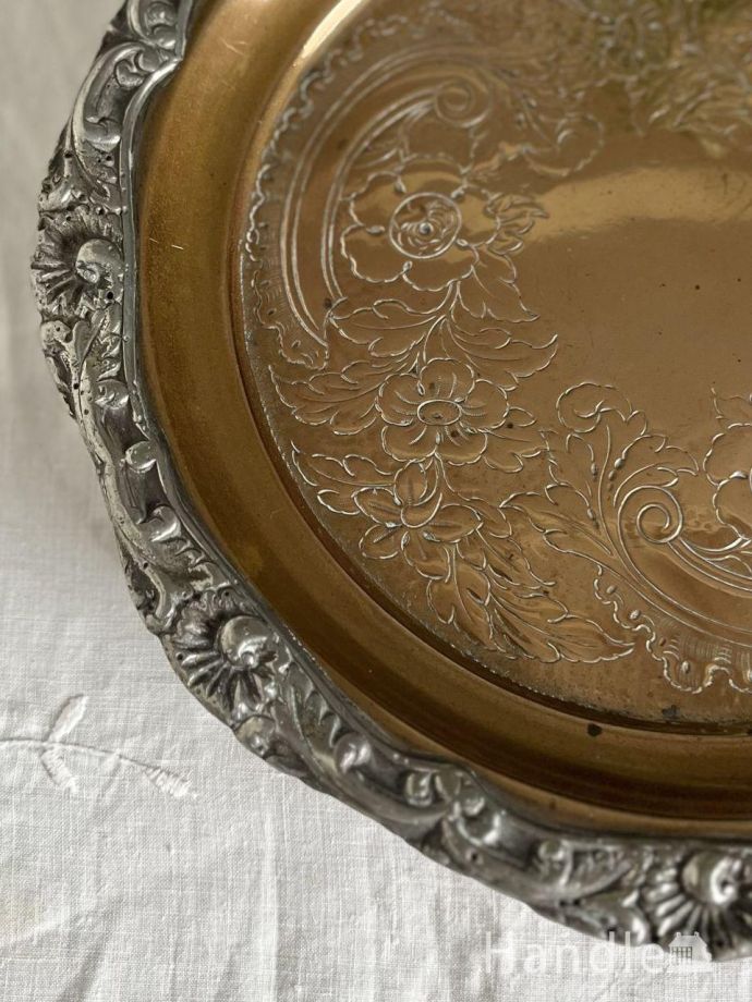 英国アンティークのトレイ