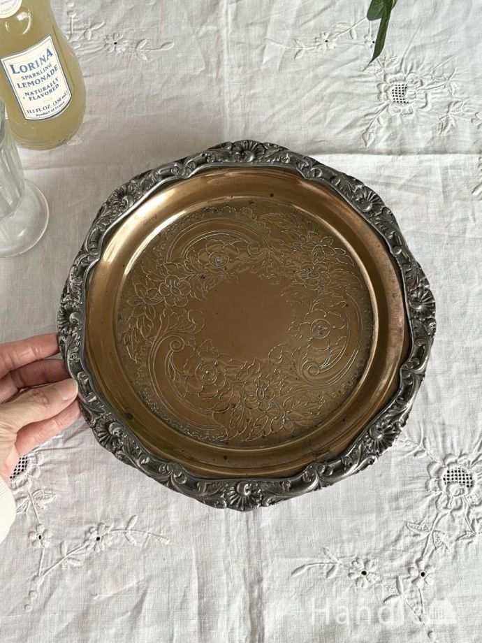 イギリスのアンティークトレイ