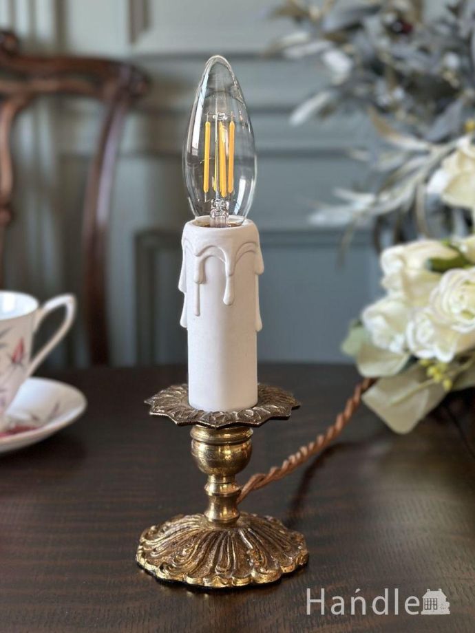 アンティークの照明、テーブルランプ