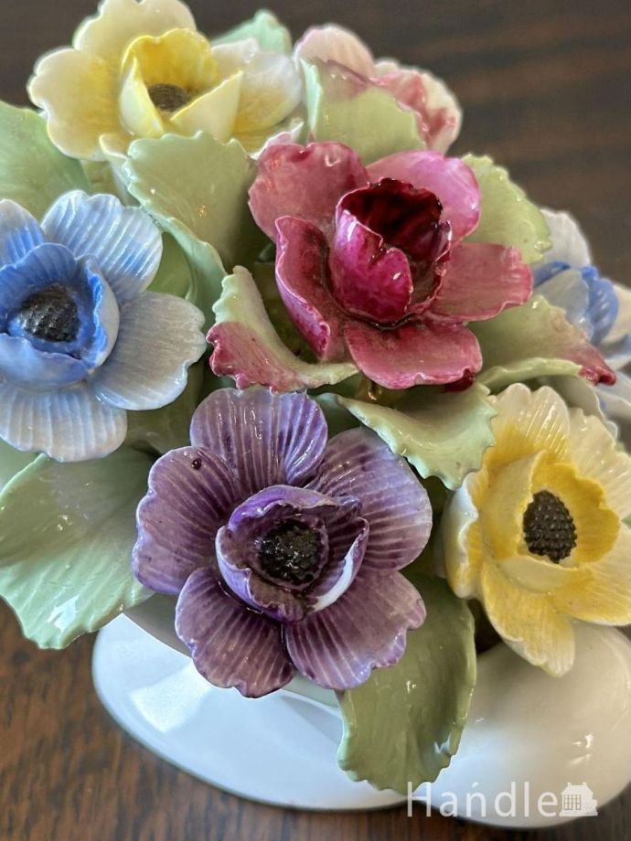 アンティークの陶花