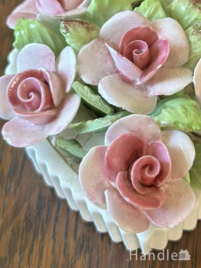 アンティークの陶花