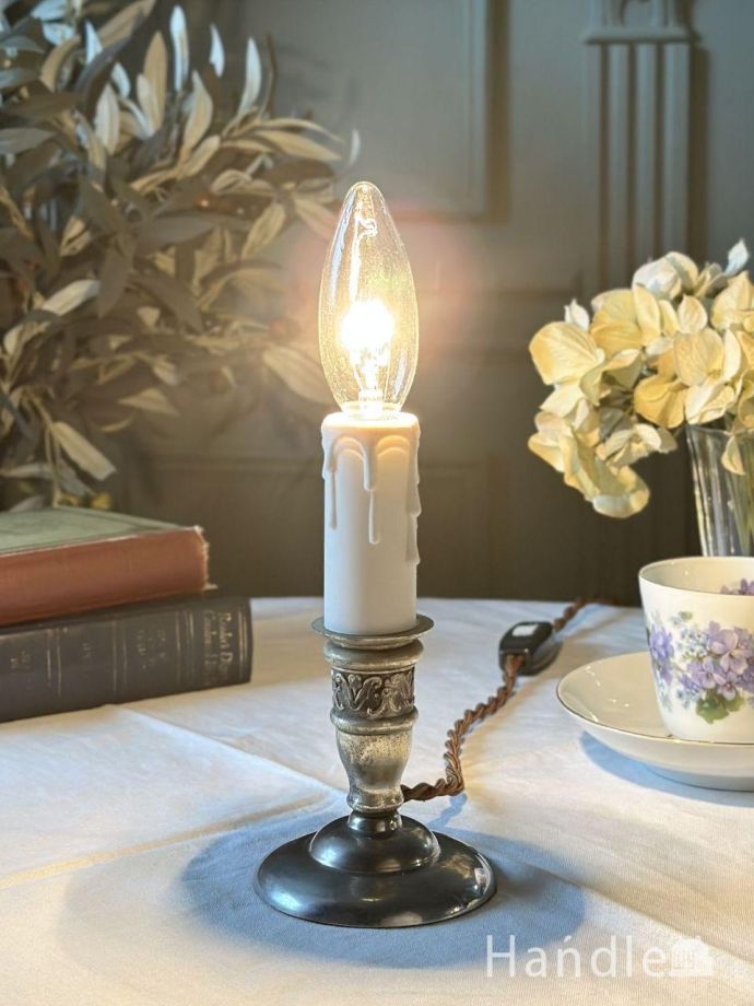 アンティークの照明、テーブルランプ