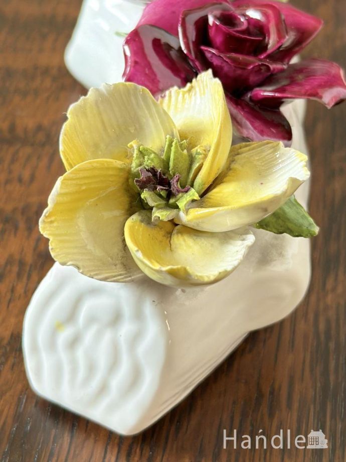 アンティークの陶花