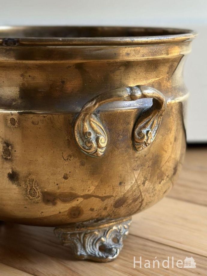 アンティーク真鍮製のプランツカバー