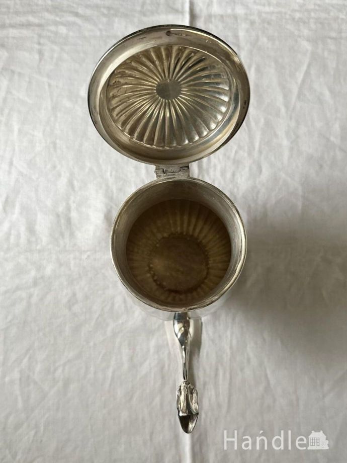 イギリスから届いた5点のティーセット、アンティークシルバープレート