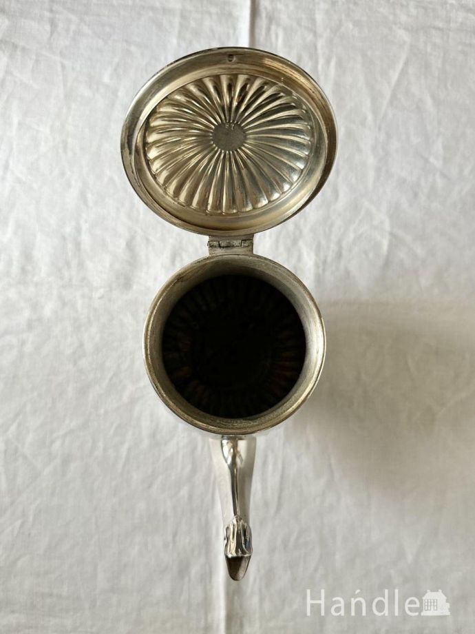 イギリスから届いた5点のティーセット、アンティークシルバープレート