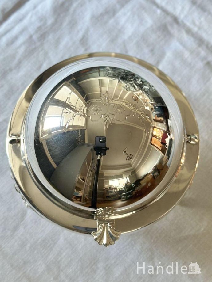 イギリスから届いた5点のティーセット、アンティークシルバープレート