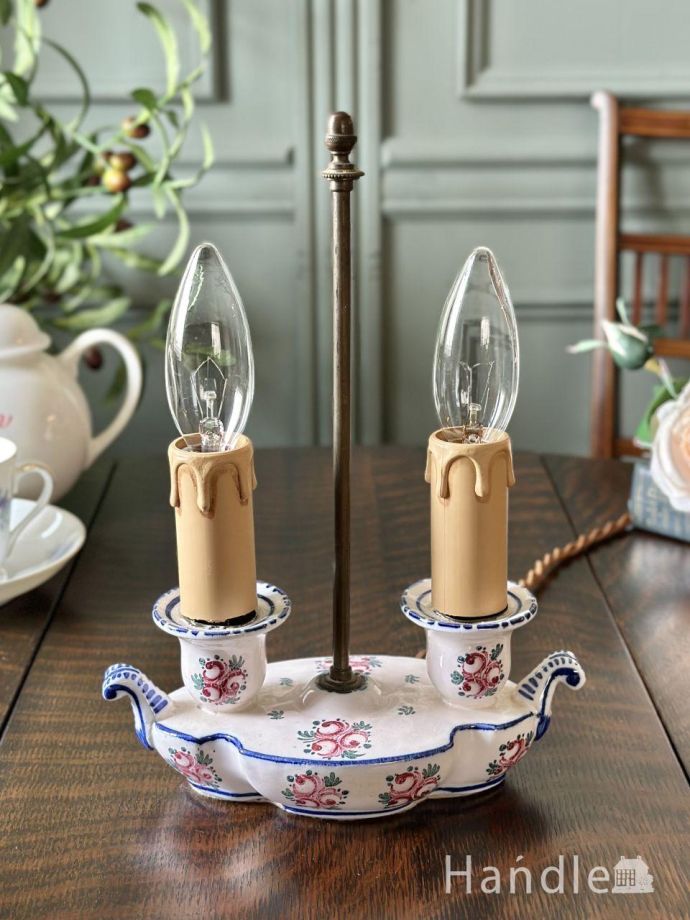 アンティークの照明、テーブルランプ