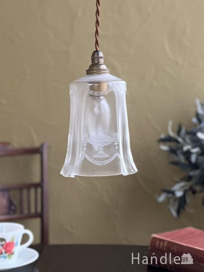 アンティークの照明、ペンダントライト