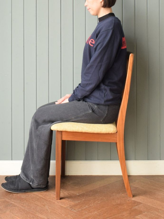 ビンテージチェアの掛け心地