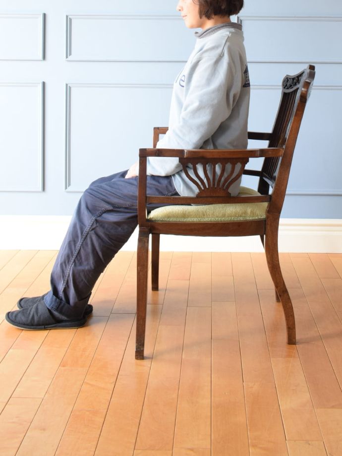 サロンチェアの掛け心地