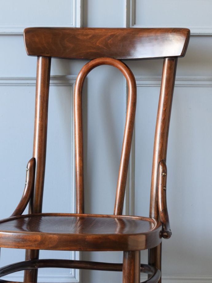 ベントウッドチェアの背もたれ