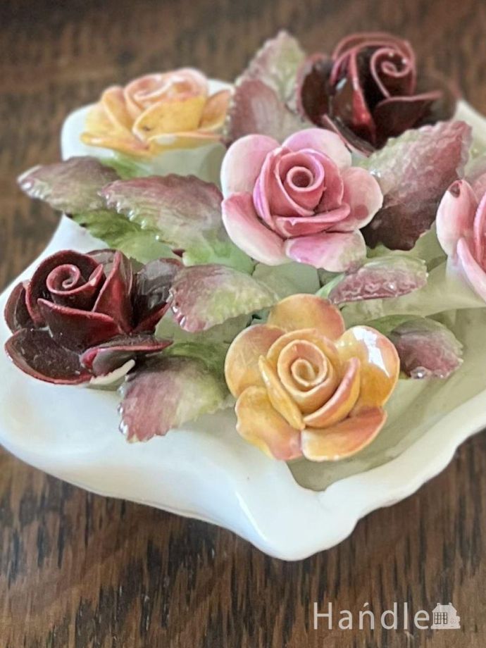 アンティークの陶花