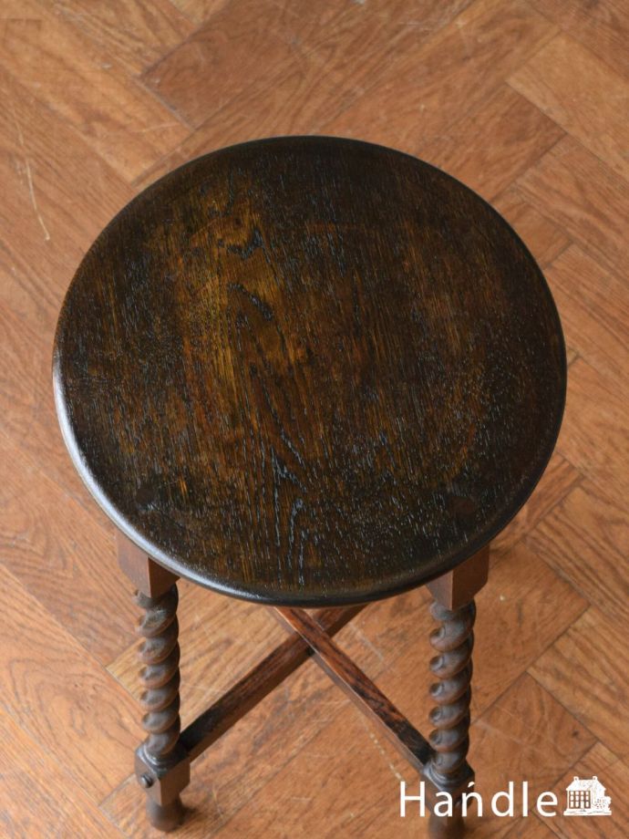 アンティークのプランツスタンドの天板