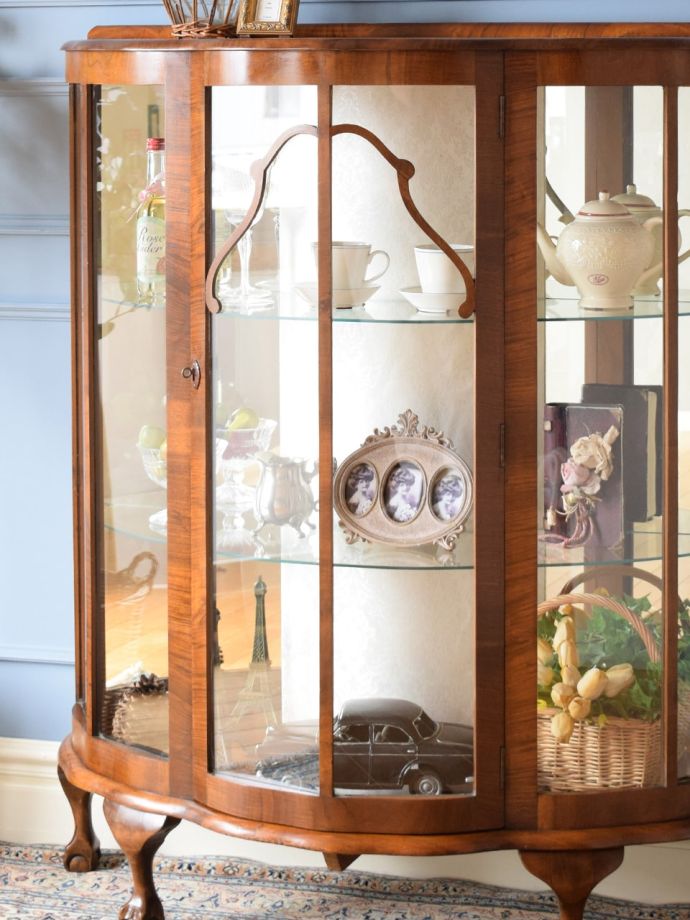 アンティークガラスの扉