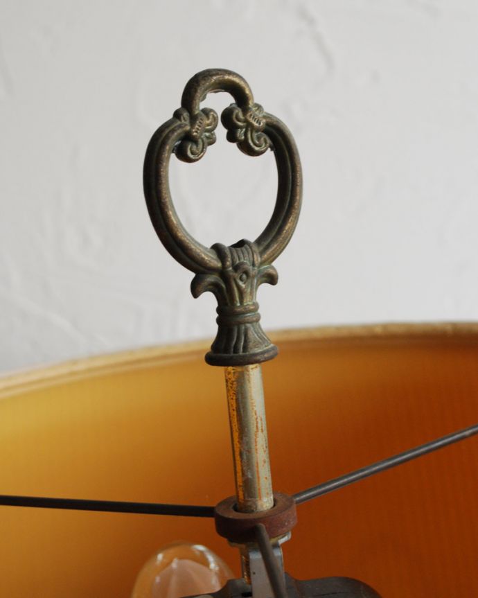 スタンドライト 照明・ライティング ホテル気分を感じられるアンティークベッドサイドテーブルランプ(シェード付き)(E26球×2) 。隅々までお洒落です。(m-1477-z)