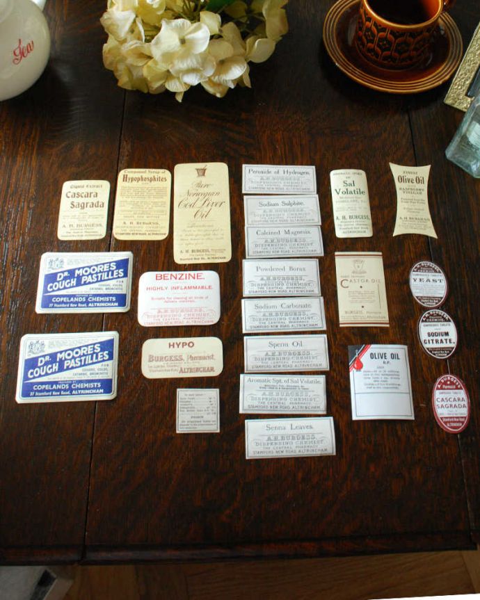 めずらしいアンティークのラベル