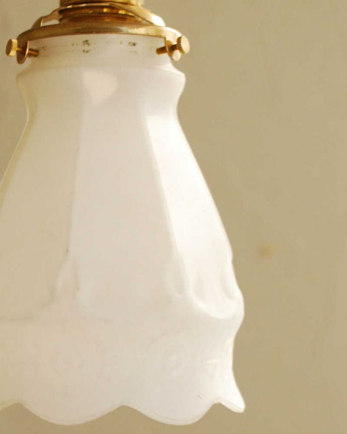 ペンダントライト　照明・ライティング　お花の輪が浮き出すアンティークペンダントライト（コード・シャンデリア電球・ギャラリーA付き）。。(m-2017-z)