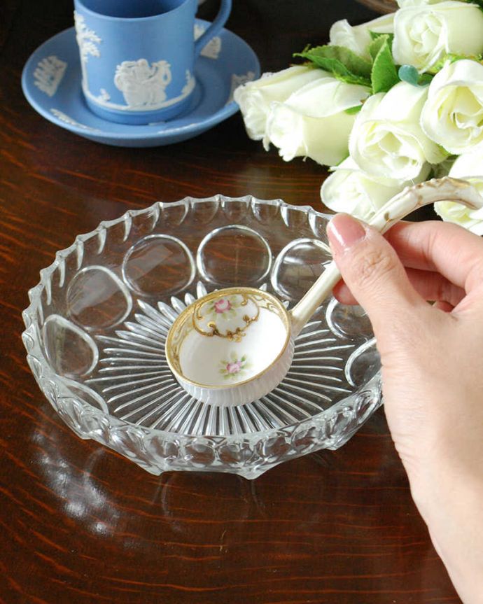 アンティーク 陶磁器の雑貨 アンティーク雑貨 アンティークオールドノリタケのお花模様が美しいジャムスプーン。ティータイムや、お家パーティーで活躍してくれます。(m-2086-z)