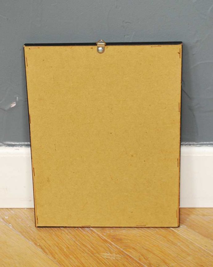 アンティーク その他の雑貨 アンティーク雑貨 アンティーク薔薇フレーム、ルドゥーテ「ロサ・ガリカ・プルプロ・ヴィオラケア・マグナ」。後ろから見ると・・・こんな感じで壁に引っ掛けられるようになっています。(m-2824-z)