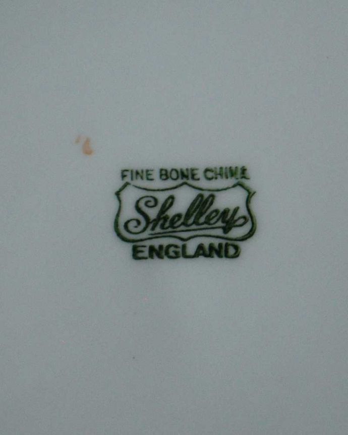シェ―リー窯　アンティーク雑貨　黄金の麦のシェリー窯、イギリスで見つけたアンティークB＆Bプレート。裏側には品質の証1945～1966年製造のシェリーのバックスタンプがあります。(m-3333-z)