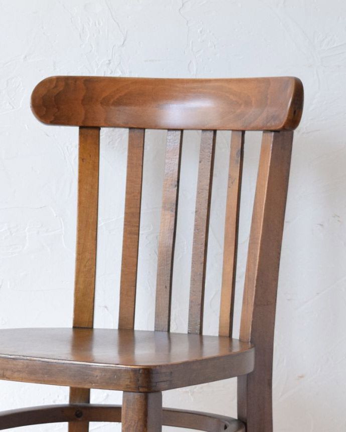 ベントウッドチェアの背もたれ